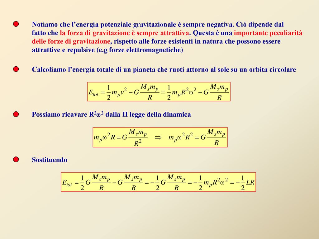 Parte VII Gravitazione Ppt Scaricare